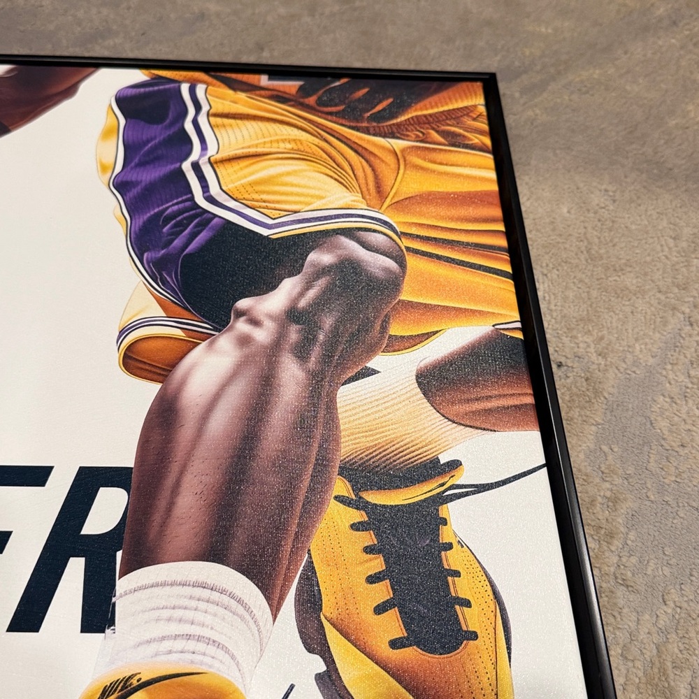 "Never Give Up Athlete Canvas Wall Art" by Notoriart, Kobe , Lakers , LeBron - Picture 4 of 9
